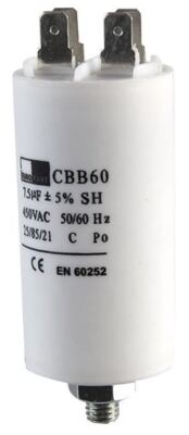 Universal Motor Start Capacitor 9uF (9MFD) – 450VAC, CBB60 Type with Wire Leads for Pumps, Compressors, HVAC & Washing Machines