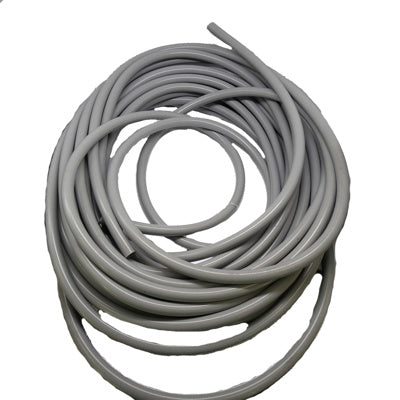 SILNGP Tubing 9mm ID x 15mm OD, 60 Shore, Grey - 25m Coil