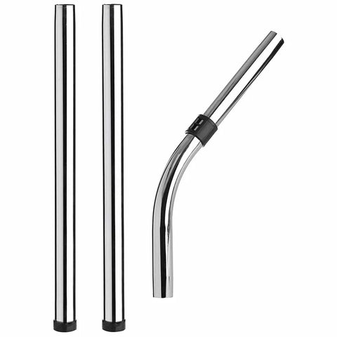 Universal 32mm Chromed Steel Friction-Fitting Bent End & Extension Rod Tube Kit