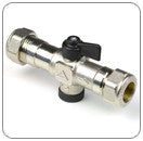 15mm Compression Double Check Valve c/w Isolating Valve