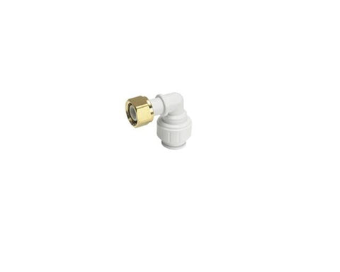 John Guest 15mm Pushfit x 1/2" BSP Female Bent Tap Connector
