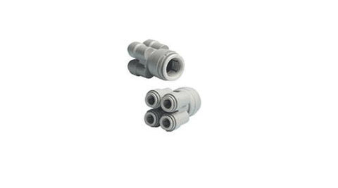 John Guest 22mm Pushfit To 4 x 10mm Pushfit Inline Manifold