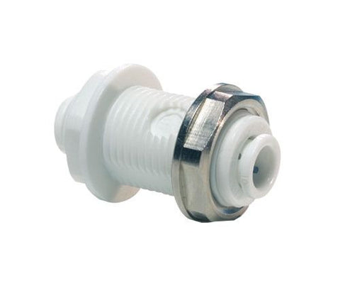 3/8" Push Fit Polypropylene Bulkhead Connector John Guest