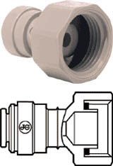 John Guest 3/8" Pushfit x 1/2" BSP Female Tap Adapter