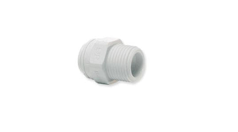 John Guest 3/8" Pushfit x 1/2" NPT Male Straight Adaptor (Polypropylene)