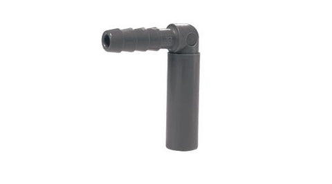 John Guest 3/8" Stem x 1/4" Barb Tube to Hose Elbow