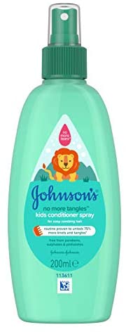 JOHNSON'S No More Tangles Kids Conditioner Spray Leaves Hair Soft Smooth