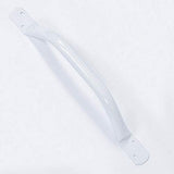 Outdoor Steel Grab Rail Flat End Handle Hand Grip Disability Aid 455 Mm White