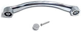 Pair Of Universal Linwnil Replacement Shower Door Handles, Chrome Curved