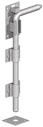 Gatemate 5204501 P34 Garage Door Bolts, Galvanised 450 mm