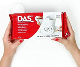 White Air Dry Clay DAS Modelling Sculpting Self Hardening No Baking 1Kg