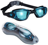Mirrored Swimming Goggles No Leaking Anti Fog UV Protection Flexible for Adults