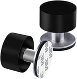 Adhesive Door Stops Pack of 2 Heavy Duty Stainless Steel Rubber Stopper NEW