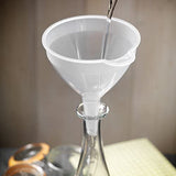 Clear Plastic Funnel Kitchen Filling Wine making 14cm (5.5") diameter