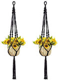 Koitoy 2 Pack Plant Hanger Macrame Hanging Planter Indoor/Outdoor,Wall Hanging