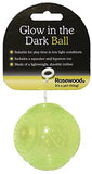 Rosewood Glow in the Dark Ball Dog Toy Durable Rubber Ball for Fetch