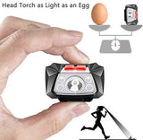 Head Torch LED USB Rechargeable Ultralight Induction For Kids Adults Running Do