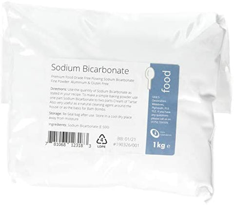 Sodium Bicarbonate Of Soda 1 Kilo Food Grade Fine Powder