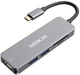 USB C Hub HDMI Adapter For MacBook Pro 2019 2018 2017 5 In 1 Dongle USB C To HD