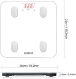 Smart Body Fat Scale Bluetooth Digital Bathroom Weight Scale With App High Prec