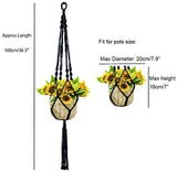 Koitoy 2 Pack Plant Hanger Macrame Hanging Planter Indoor/Outdoor,Wall Hanging