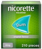 Nicorette Original Chewing Gum 4 mg 210 Pieces