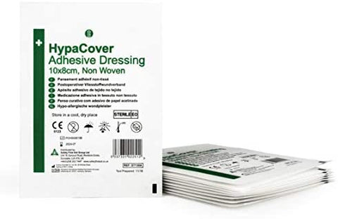 NEW HypaCover Adhesive Sterile Wound Dressing 10 X 8cm Pack Of 10 HypaCo UK FAST