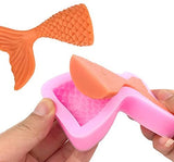 3 Pack Silicone Cake Mould Chocolate Moulds Mermaid Tail Mold Seashell Mold Swee
