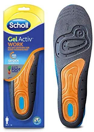 Scholl Gel Active Work Insoles for Men 7-12