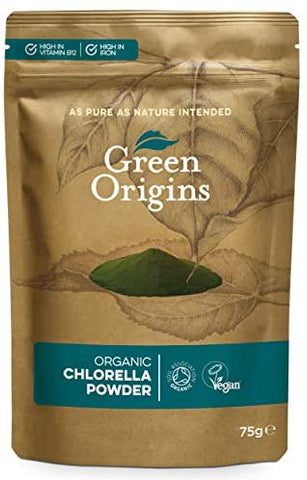 NEW Organic Chlorella Powder Broken Cell Wall 75g Chlorella Is A Natural Gr