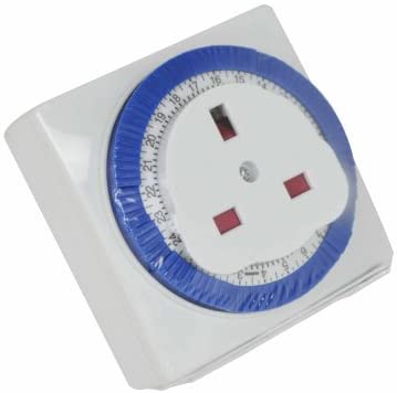 NEW 24 Hour Segment Square Timer Switch Square Shape 24 Hour Compact Seg UK FAS