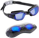 Mirrored Swimming Goggles No Leaking Anti Fog UV Protection Flexible for Adults