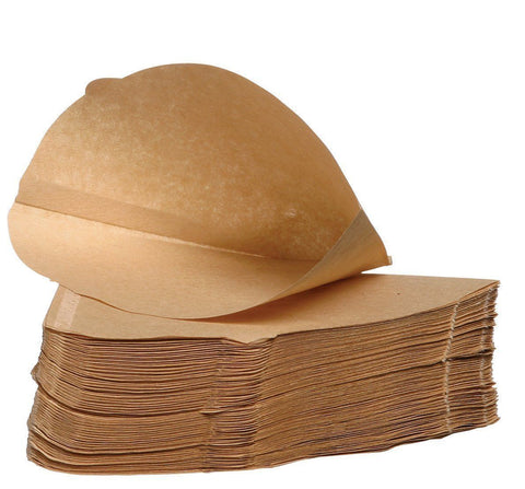500 x Brown Coffee Filter Paper Cones, Size 4, Espresso 1 x 4 (Unbranded But Universal Fit)
