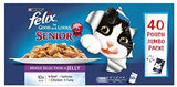 Felix As Good As It Looks Mixed Variety Senior Cat Food 100 g 40 Pouches Jelly