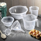 Clear Plastic Funnel Kitchen Filling Wine making 14cm (5.5") diameter