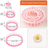 Flower Loom Round Knitting Loom Set with 1 Plastic Needles Flower Weaving