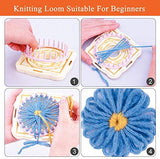 Flower Loom Round Knitting Loom Set with 1 Plastic Needles Flower Weaving