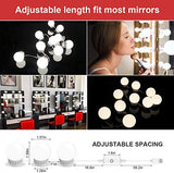 Makeup Light Vanity Mirror Lights Bath Mirror Light with 10 LED Light Bulb Hollywood Style Vanity Mirror Light Beauty Lights DIY Mirror Lamps Indoor Decorative Lights(USB No Mirror): Amazon.co.uk: Lighting