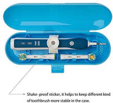 Plastic Electric Toothbrush Travel Case for Oral-B Pro Series - Just Box Blue