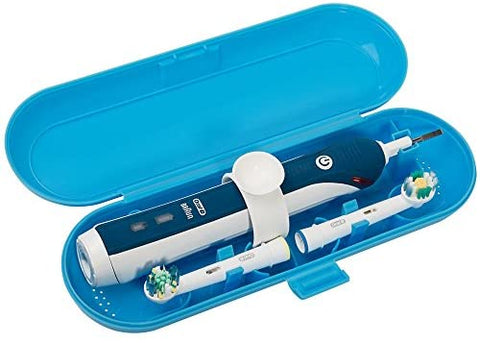 Plastic Electric Toothbrush Travel Case for Oral-B Pro Series - Just Box Blue