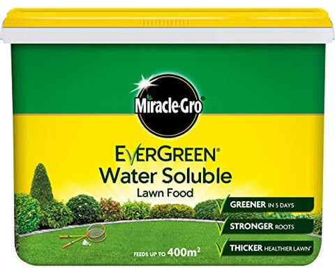 Miracle-Gro Water Soluble Lawn Food Feed Tub 2 kg Grass Grow Greener Healthy New