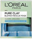 L’Oreal Paris Pure Clay Charcoal Black Detox Skin Face Mask Deep Cleansing