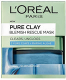 L’Oreal Paris Pure Clay Charcoal Black Detox Skin Face Mask Deep Cleansing