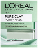 L’Oreal Paris Pure Clay Charcoal Black Detox Skin Face Mask Deep Cleansing