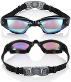 Mirrored Swimming Goggles No Leaking Anti Fog UV Protection Flexible for Adults