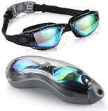 Mirrored Swimming Goggles No Leaking Anti Fog UV Protection Flexible for Adults