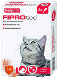 Beaphar Fiprotec Spot On Cat 6 Pipettes Flea Tick Treatment Solution for Cats