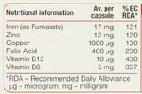 NEW Feroglobin Original 30 Capsules Feroglobin Low Release Capsules Co UK STOC