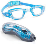 Mirrored Swimming Goggles No Leaking Anti Fog UV Protection Flexible for Adults