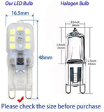 WOWLED G9 LED Light Bulb 3W 30W Equivalent Non-Dimmable Cool White Pack of